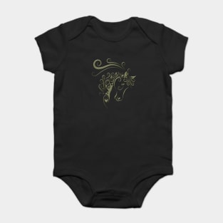 Horse head Baby Bodysuit